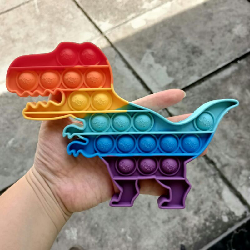 Mainan Viral Pop it Fidget Rainbow, Pop it viral, Mainan pop it, Fidget toys-Trex rainbow