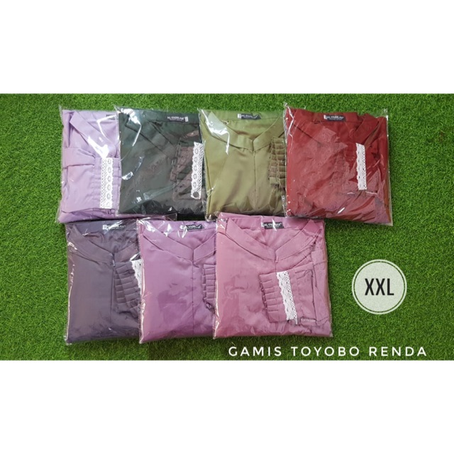 Gamis toyobo renda size jumbo