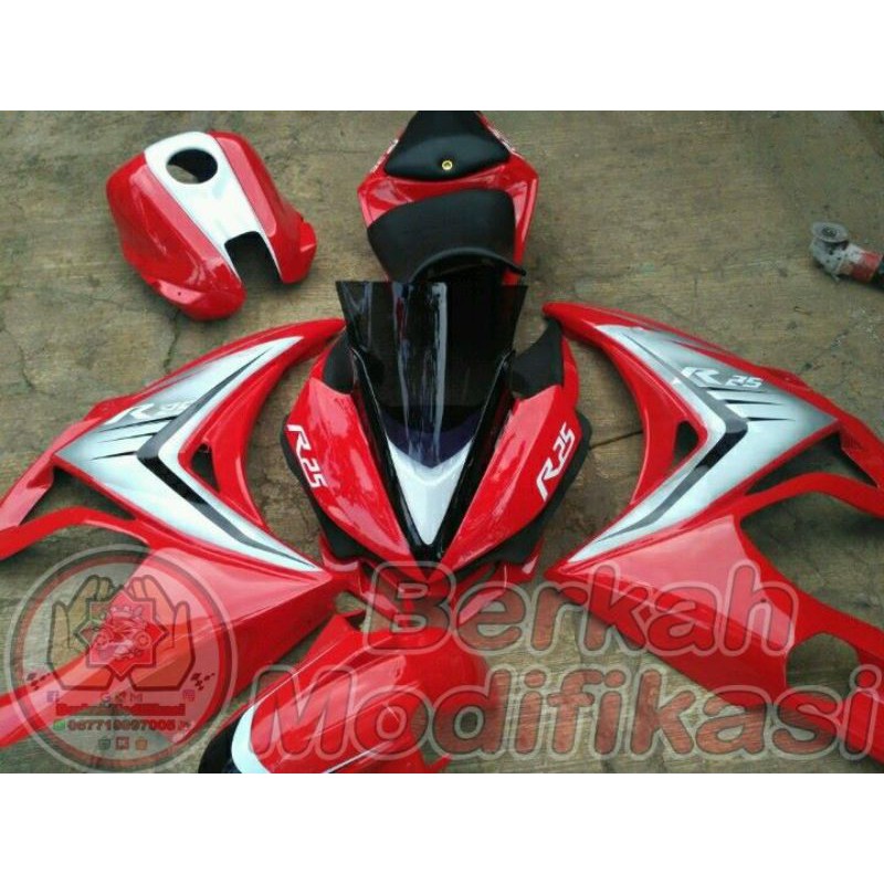 Full Fairing Body Sett Model R25 PNP Yamaha Vixion OLD NVA / NVL dan Vixion R