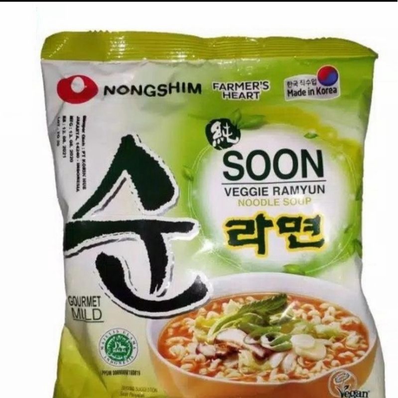 

Nongshim Soon Veggie Ramyun - 112g
