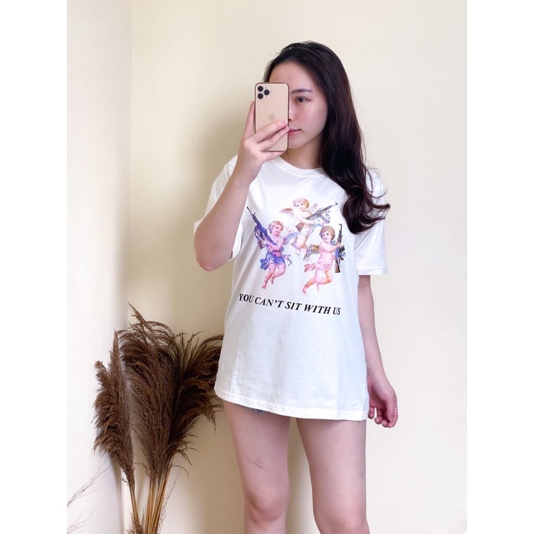 Kaos Oversize Wanita Bahan Cotton Combed 30s Kaos Distro Streetstyle