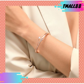 ♥TMALL88♥ Gelang Tangan C18 Titanium Energi Magnetik Om Mani Padme Hum Untuk Wanita