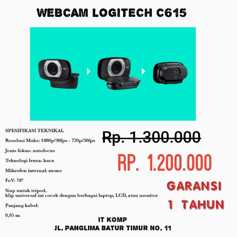 webcam logitech C615