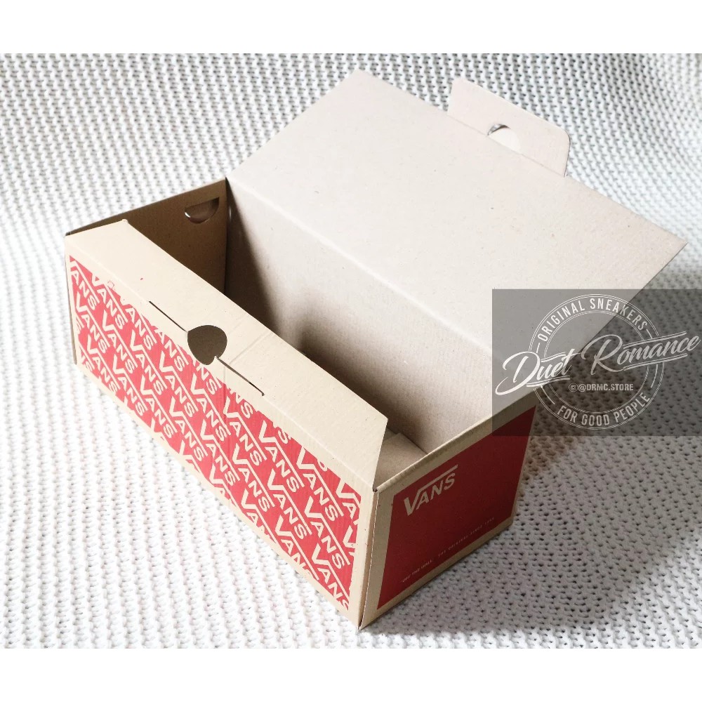 Dus - Kardus - Box - Inner Box - Tempat Sepatu VANS OFF THE WALL Coklat ukuran kecil