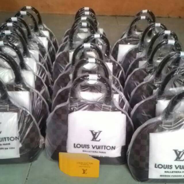 PROMO TAS LV Alma Damier Mini + Gembok & Sertifikat / Louis Vuitton Alma Damier Mini Kw Super
