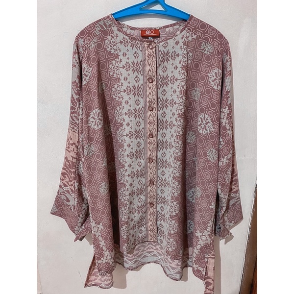 Nindi Top Dusty Ria Miranda Preloved tunik