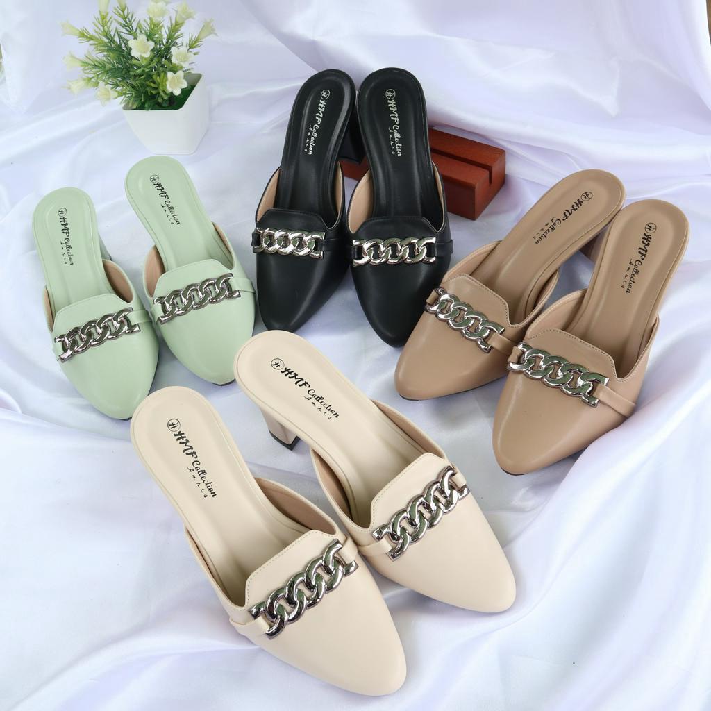 HMF Ukimy Heels Mules Wanita AR11