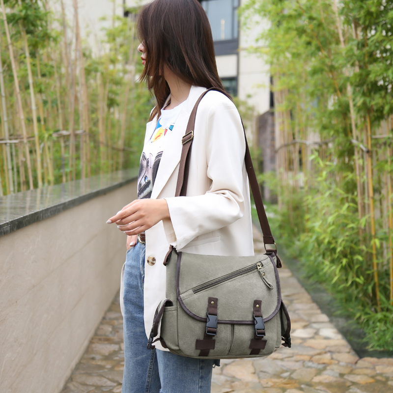 Handbags Women High Quality Messenger Handbag Fashion Preppy Style Solid Personality England Men Satchel Canvas Casual School Male Classic Wild Trend Crossbody College Style Vintage Bag Unisex Bags For Men Shopee