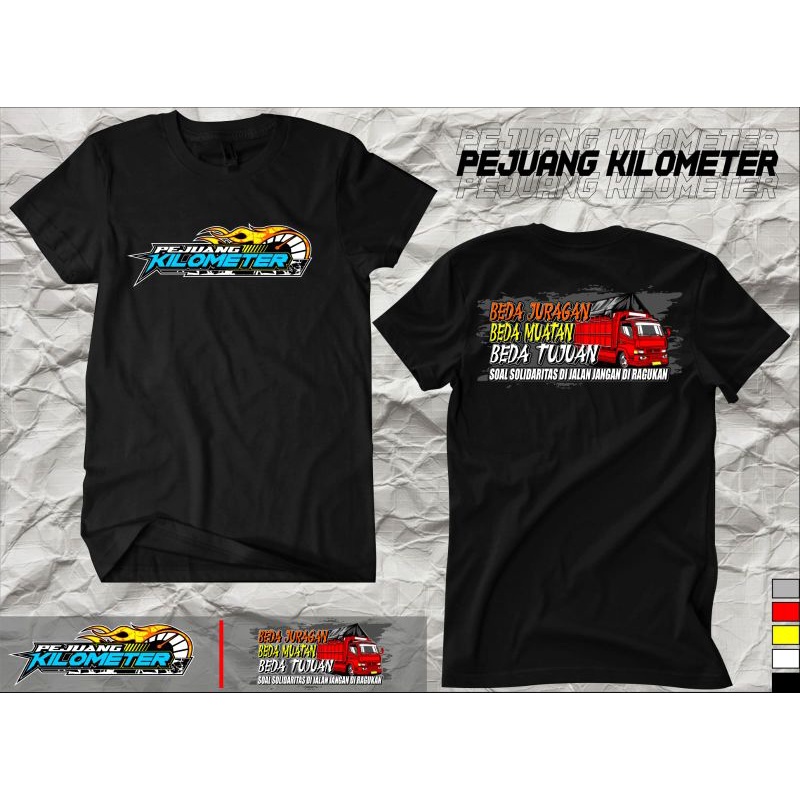( COD ) kaos PEJUANG KILOMETER kaos pria wanita kualitas bahan kain dan sablon di jamin awet