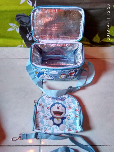 Tas Lunchbox Lunchbag Selempang Bekal Makan Anak Anak Aluminium Foil