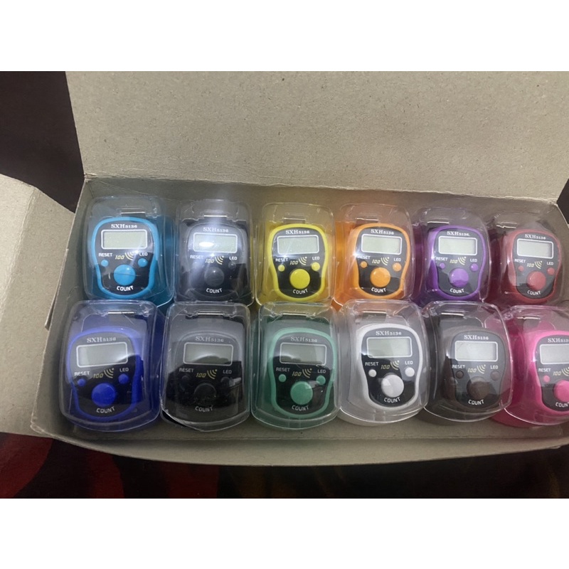 tasbih digital konter alarm 100 bunyi dan led