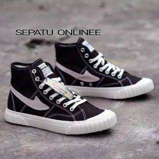  SEPATU  CAMPUSS VINTAGE ORIGINAL SEMESTA LOW HIGH BLACK 