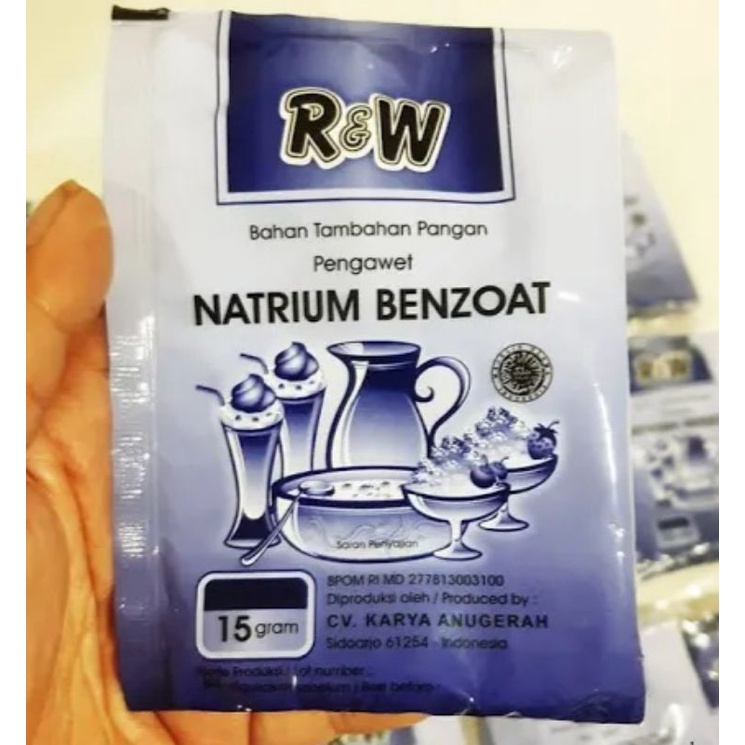 (15 gram) Natrium Benzoat / Pengawet RW Rajawali Sachet