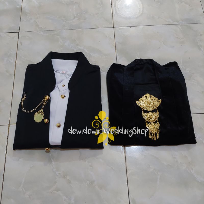 [Full Set] Sepasang Baju Adat Jawa Cewek + Cowok / Baju Prewedding || Motif Semen romo