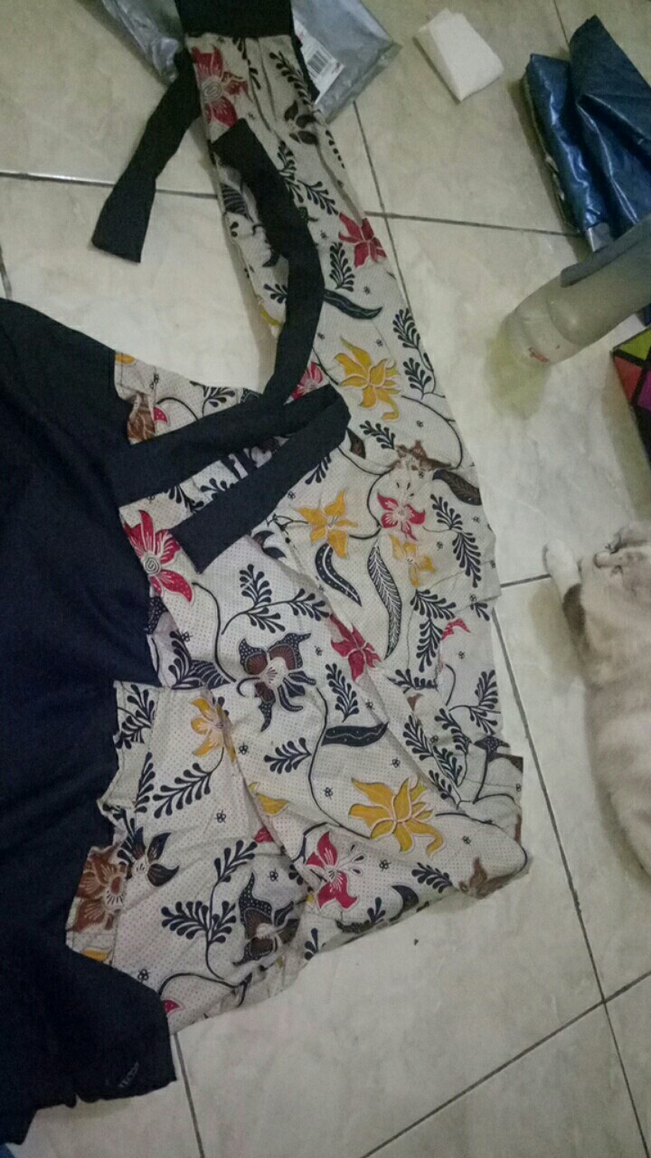 Tey-17 Batik Wanita Asj Sa Hrb026 Kenongo Kemeja Tosca Pendek