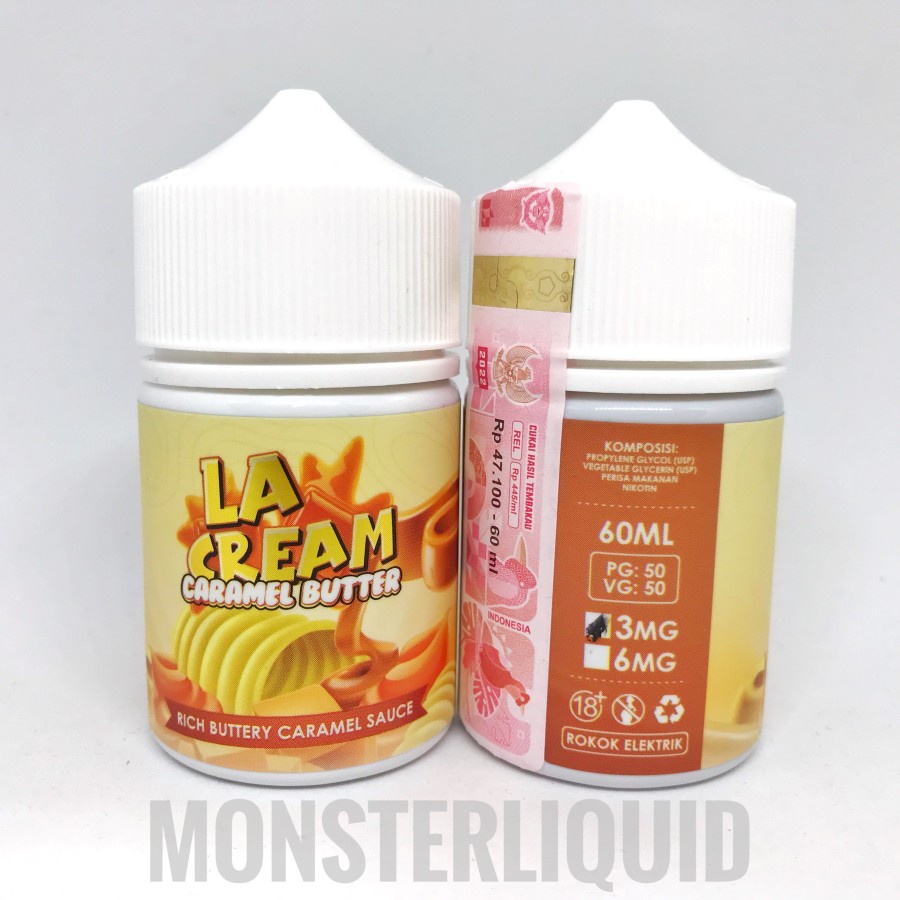 LA CREAM CARAMEL BUTTER BY LEVICA JUICE 3MG 60ML