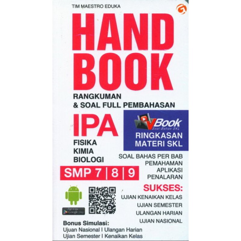 Handbook Ipa Smp Kelas 7 8 9 Rangkuman Soal Full Pembahasan Shopee Indonesia