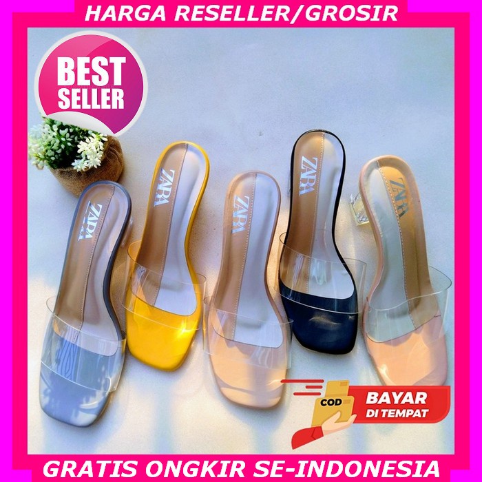 Sepatu Hak Heels Fashion Perempuan Us 108 Kaca Mutiara 5Cm Ha Hils Hels Heel Wanita Import Cewek Kas