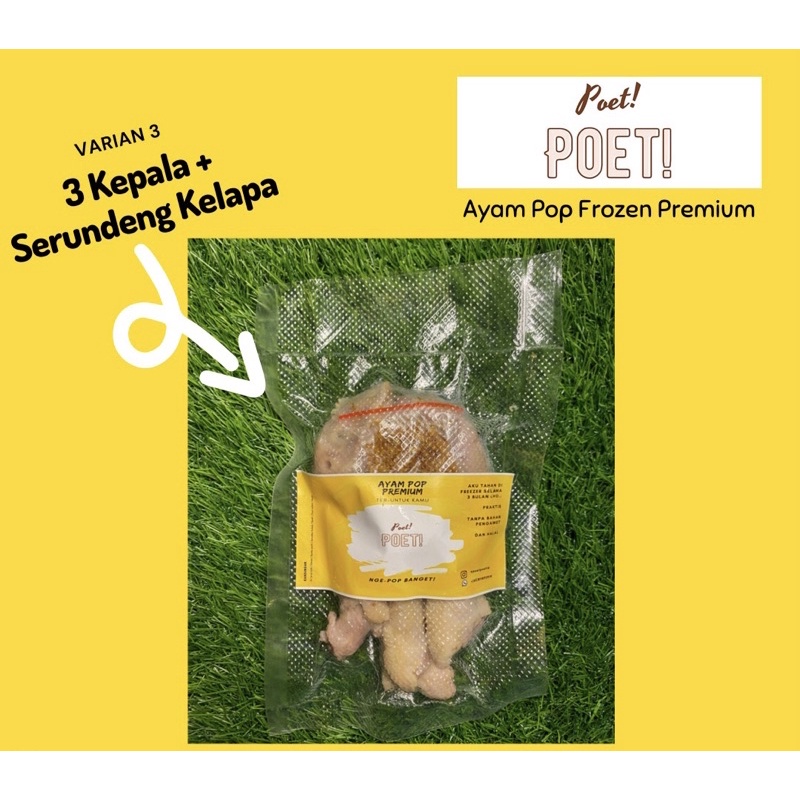 

Ayam Pop Frozen | 3 Kepala + Serundeng Kelapa