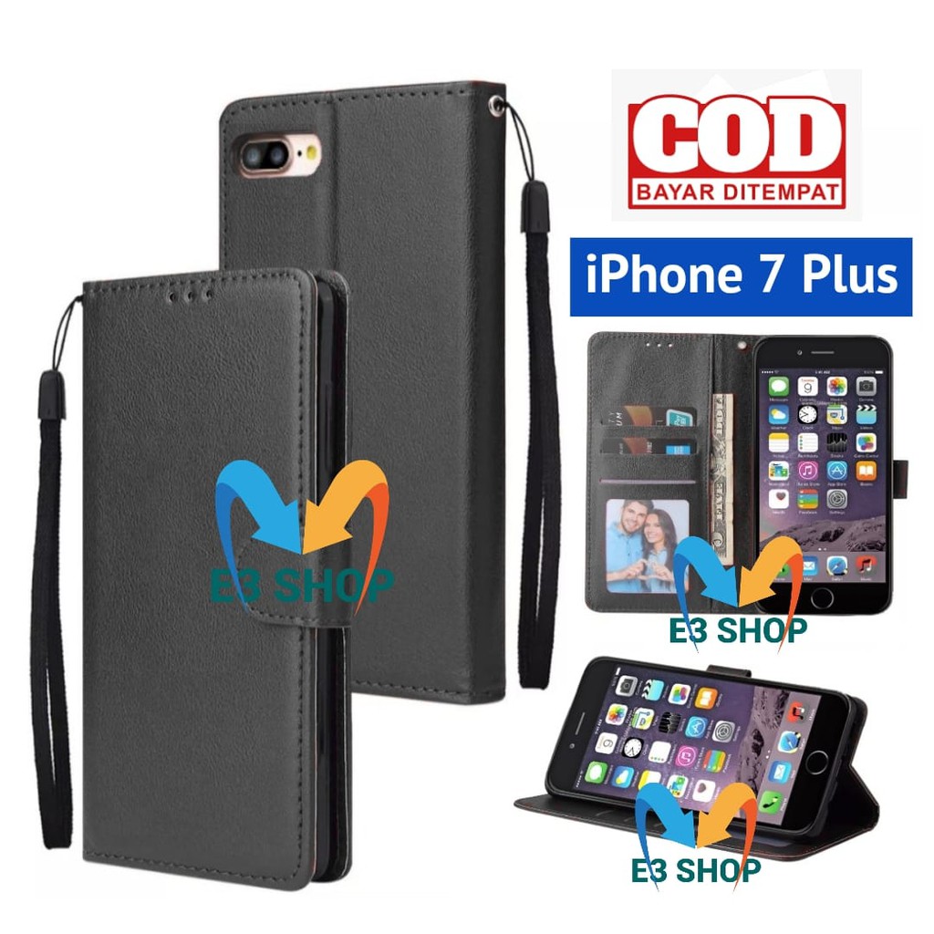 Flip Case iPhone 7 Plus flip wallet leather standing flip cover