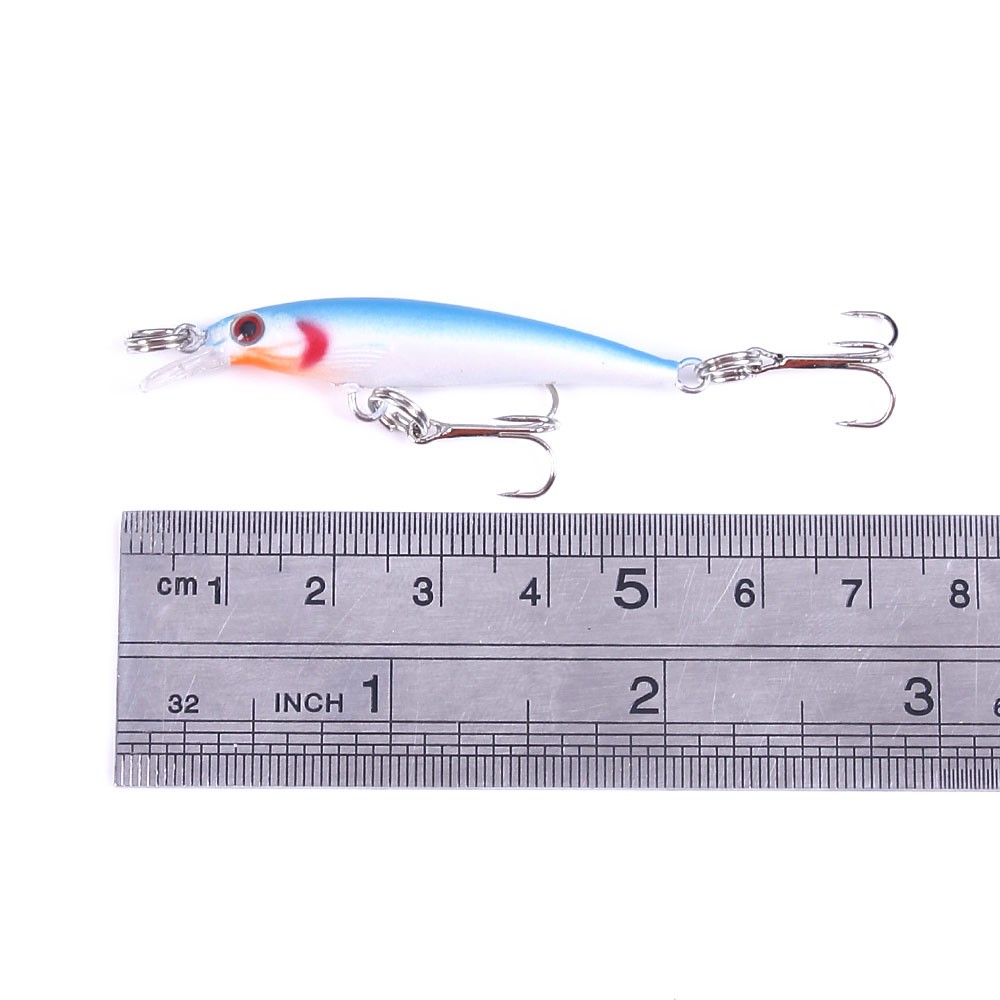 HENGJIA 8Pcs 5.0cm/2.2g Mini Pencil Minnow Umpan Pancing Topwater Swimbait Fishing Lure Ikan Bass