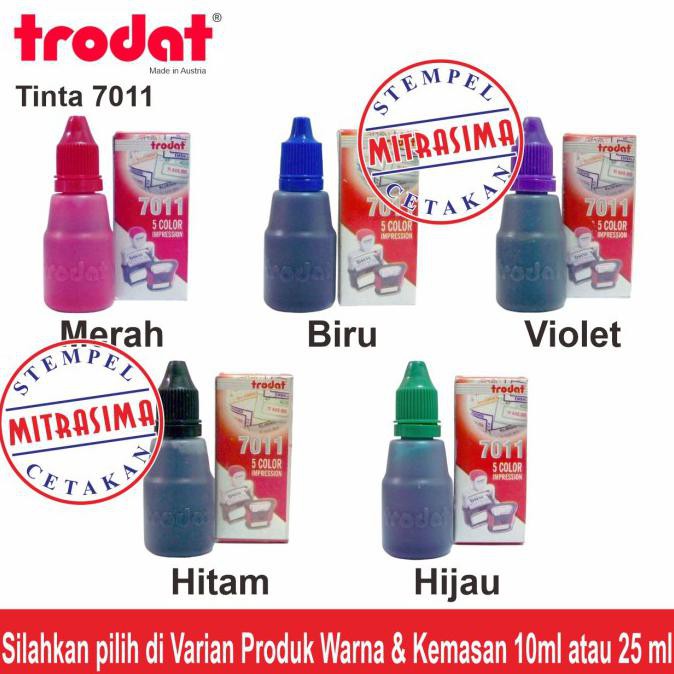 

Produk Unggulan Trodat 7011 ( Tinta Stempel Self Inking ) - Hitam, 10 Ml Gilaa!!!