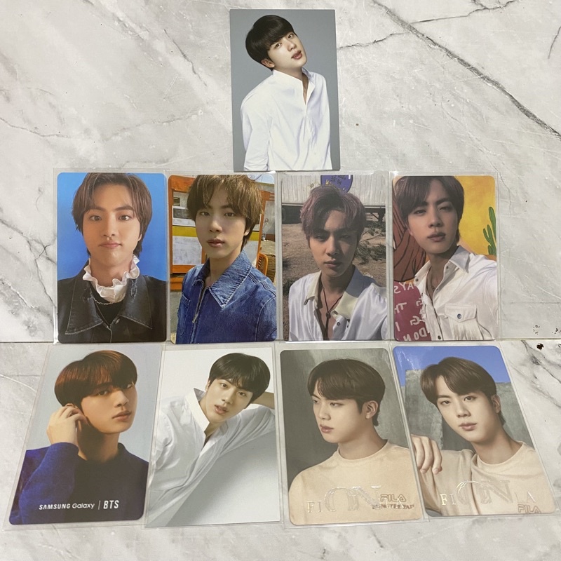 BTS pc seokjin official photocard jin butter cream samsung VT fila lucky draw M2U powerstation sound