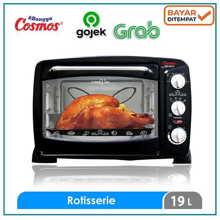 Cosmos Oven Listrik CO 9919 R Oven Low Watt 19 Liter