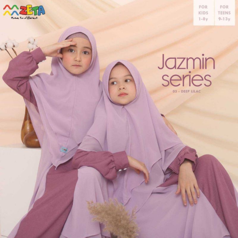 Gamis Anak Perempuan JAZMIN by Zeta warna deep lilac