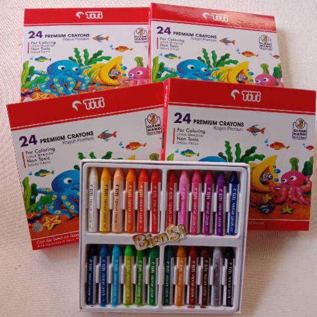 24 Premium Crayons / Crayon Premium Titi 24w