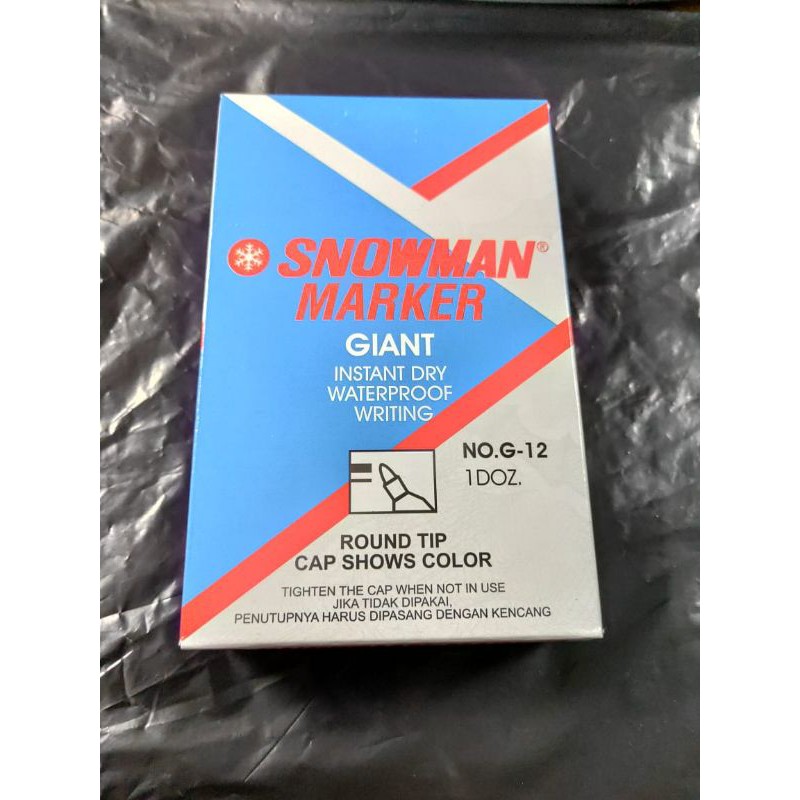 

Spidol Snowman Market/ Spidol Snowman Permanent/ Spidol Snowman Permanen G-12/ Spidol Permanen 1pack