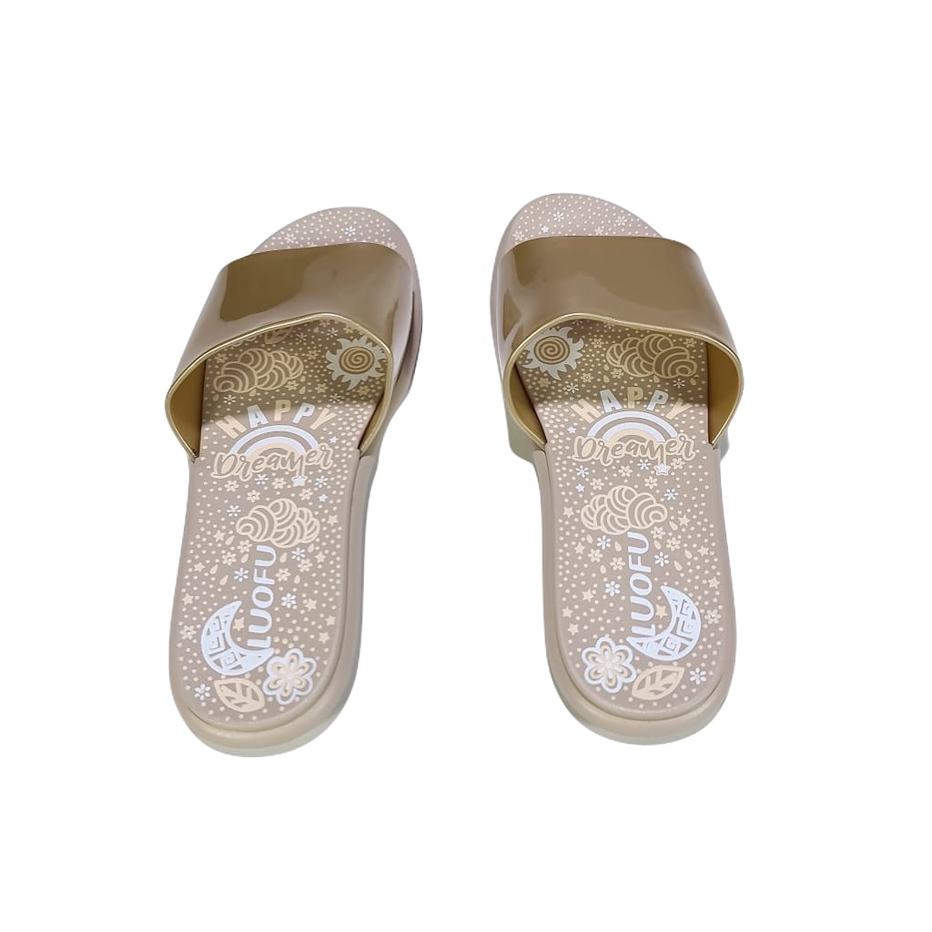 jelly sandal selop wanita luofu karet import sendal cewek F2314E33PK