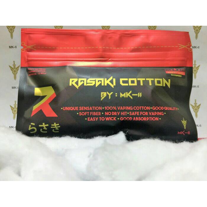 RASAKI COTTON / KAPAS RASAKI MK2 PREMIUM COTTON ORI 100% UANG KEMBALI