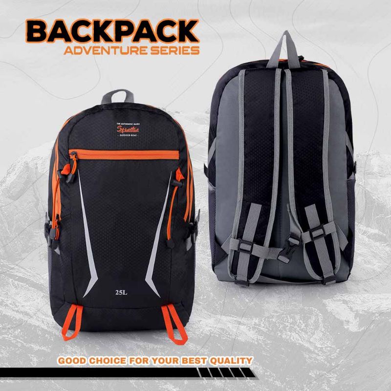 Tas Ransel Pria Tas Punggung Gendong Backpack Cowok Kuliah Sekolah Kerja Daypack 25 L Distro Keren Murah Original