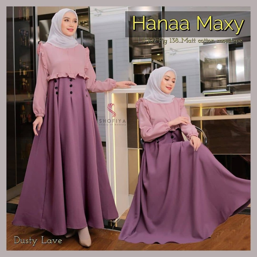 Baju Gamis Remaja Terbaru Gamis Syari Remaja Wanita Kekinian Hanumi Premium Dress Warna Hitam N9N9