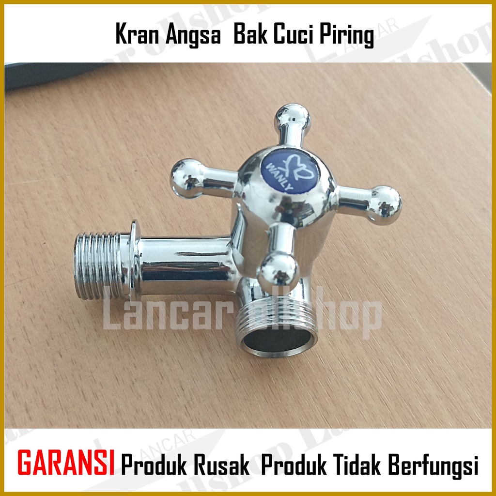 Kran angsa flexiber kepala putih baling engkol 1/2 / Kran Wastafel