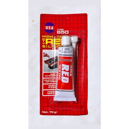 LEM RED SILICONE USA 70 GR / USA RED SILICONE / LEM RED SILIKON