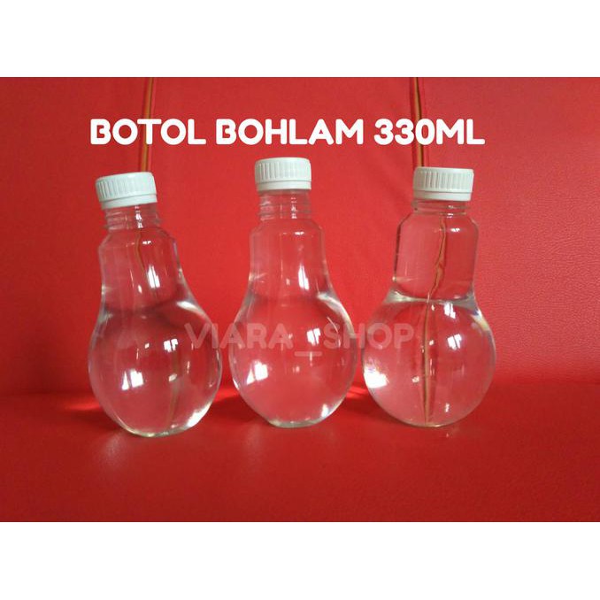 BOTOL BOHLAM 330ML - BOTOL LAMPU - BOTOL JUS - BOTOL PLASTIK 330CC