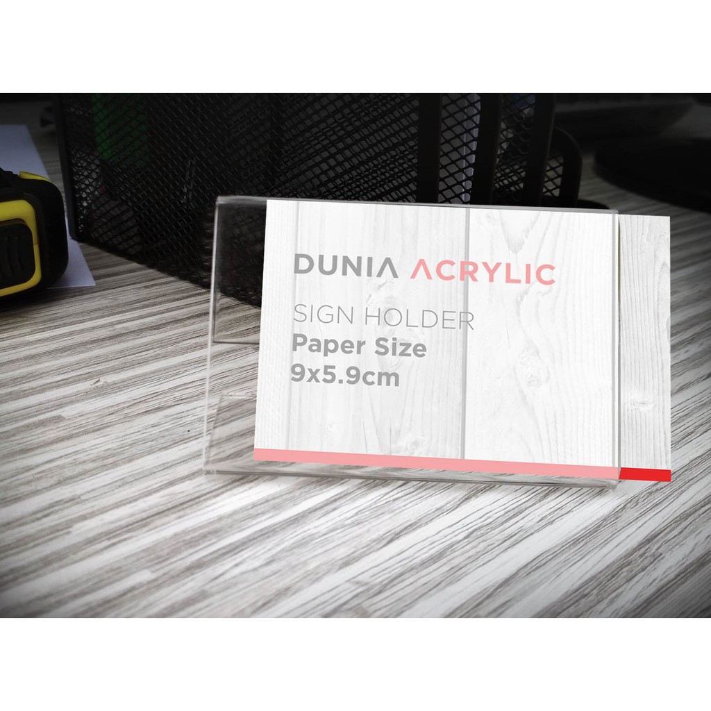 

Papan nama acrylic - display acrylic - sign holder acrylic - name desk – name tag – tempat brosur