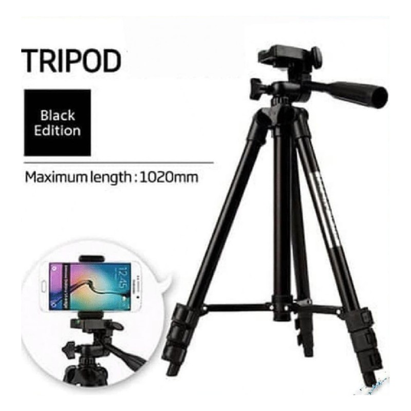 Weifeng Tripod 3110 - Tripod HP dan Kamera Universal + Free Holder U dan Tas Tripod Dudukan Kamera/T