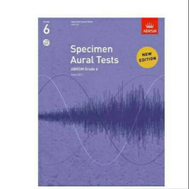 Specimen aural test grade 6 with CD buku ABRSM ujian Royal buku original