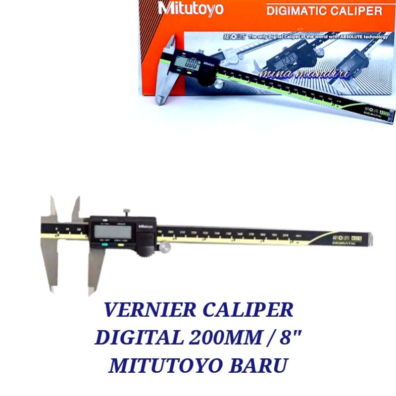 Vernier Caliper Digital Mitutoyo 200mm.Sigmat Digital 8" MITUTOYO 200MM