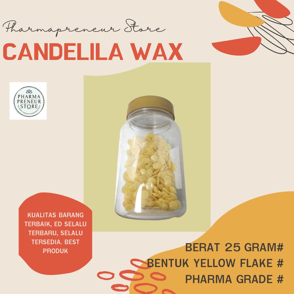 CANDELILA WAX 25 GRAM / 100% Pure Candelila BEST QUALITY