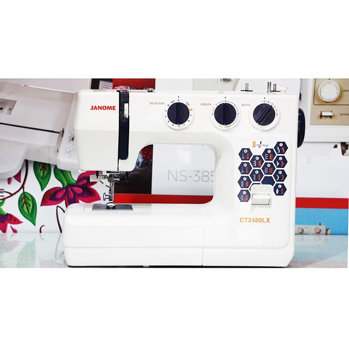 Janome series 24 (st-24 ct2480lx J3-24) mesin jahit portable kwalitas heavy duty