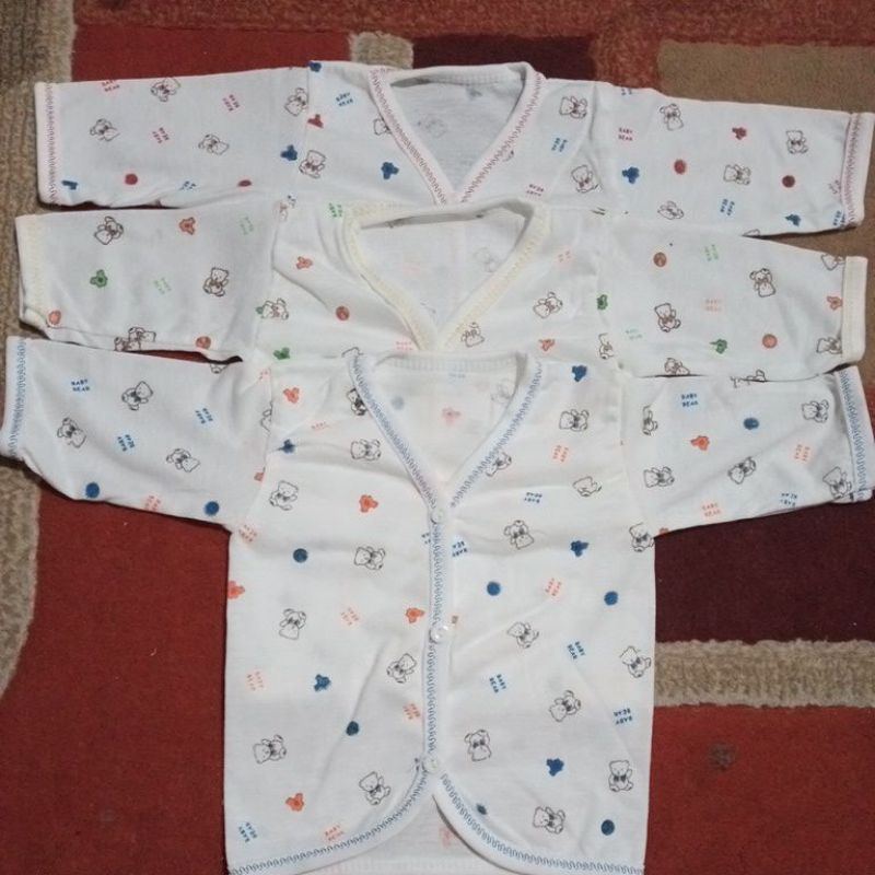 3Pc Baju Bayi Lengan Panjang Meyga Ukuran Newborn SNI