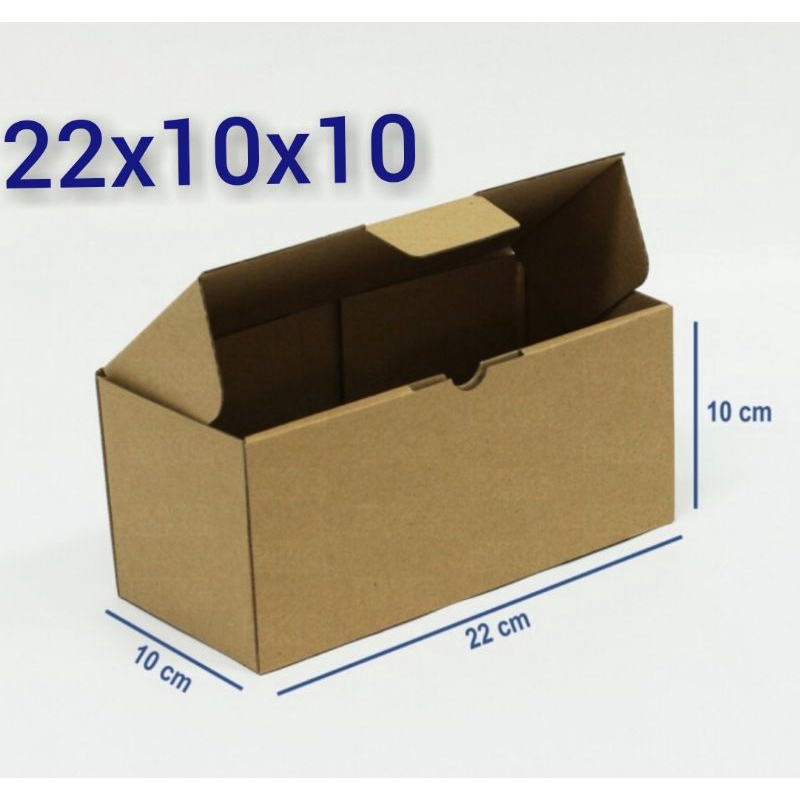 

Kotak Karton Box Kardus Kraft Dus Kue Paking Makanan uk 22x10x10 cm