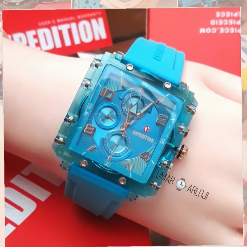 Jam Tangan Wanita Expedition E 6808 BF Blue Original Fashion Wanita