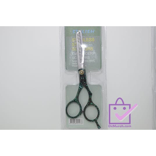 

Promo SKU-0289 Gunting Sasak Gerigi Stylish Stainless Steel Scissors Elegan