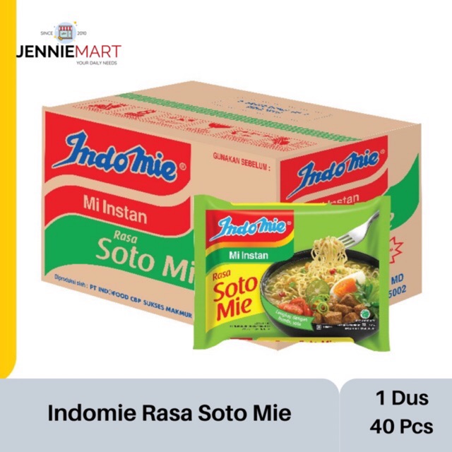 

Indomie Soto Mie 1 Dus- 40 Pcs