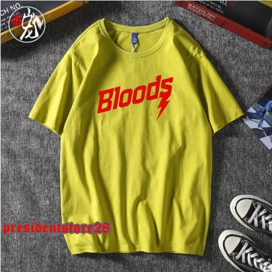 KAOS BLOODS / KAOS DISTRO COMBED 30S BLOODS / KAOS PENDEK PRIA COTTON COMBED 20S PREMIUM / BAJU DISTRO PRIA WANITA